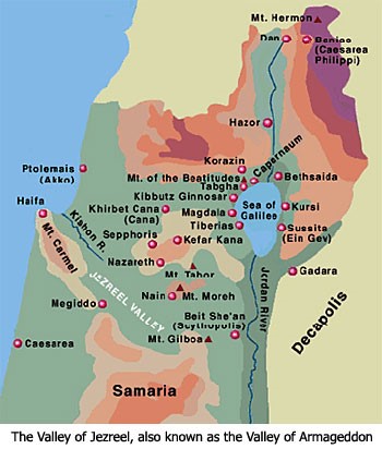 Valley of Jezreel Map